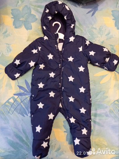 Детские вещи для мальчика пакетом 74 Комбинезоны