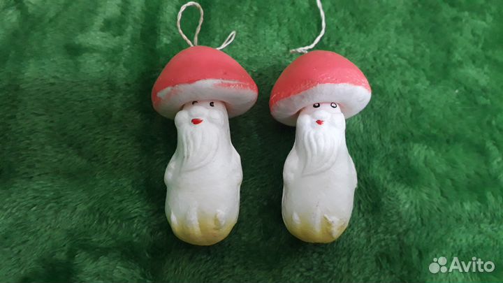 Набор елочных игрушек ссср/Грибочки
