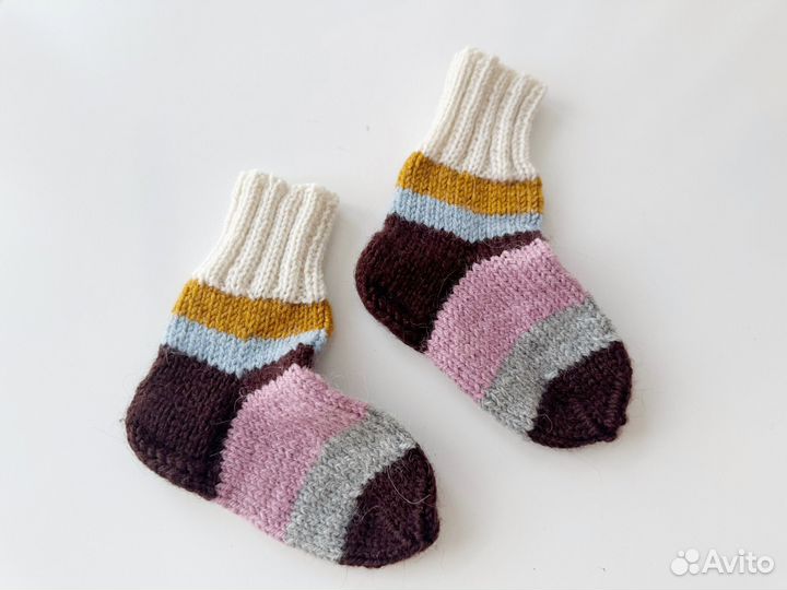 Носки детские теплые шерстяные, новые 1,5-3 года