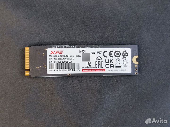 Ssd m2 nvme 128gb XPG sx6000 lite