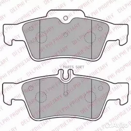 Delphi LP1868 Колодки торм.зад