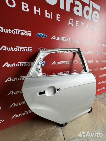 Дверь на ford focus 3 правая, задняя, серебрис