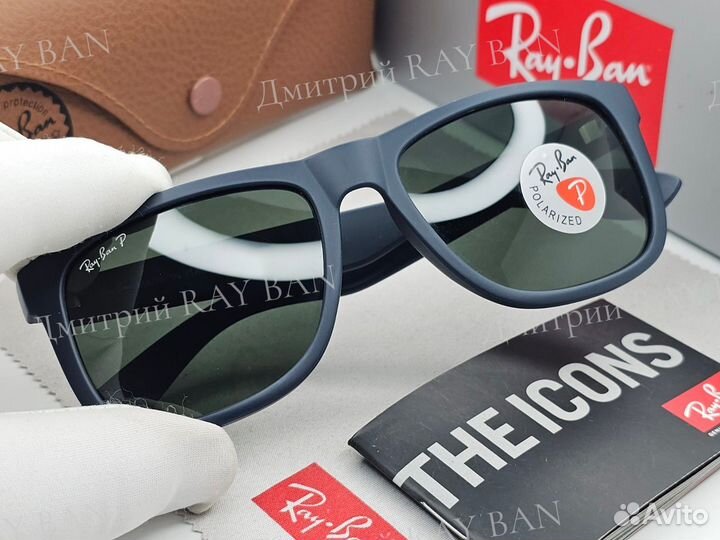 Очки Ray Ban 4165 Justin Polarized Classic Green