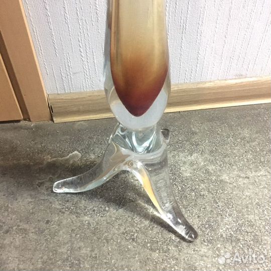 Ваза напольная цветное стекло