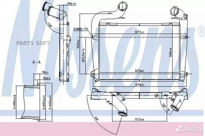 Интеркулер scania P-serie (2005) P310 26