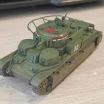 Модель танка Т-28 в масштабе 1/72