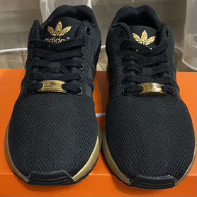 Zx flux black and gold adidas hotsell