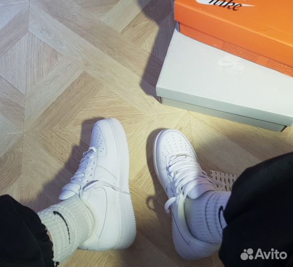 Nike air force 1 Triple White новые