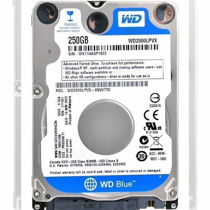 [WD2500LPVX] Жесткий Диск Western Digital 250gb Sata Wd2500lpvx