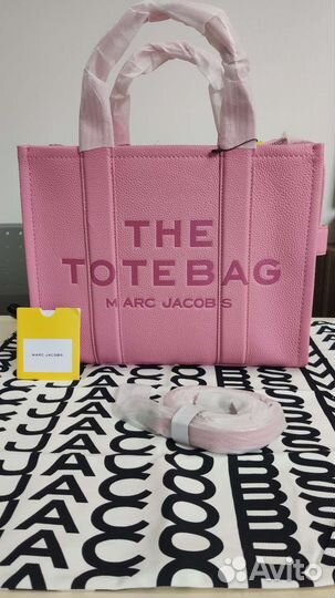 Cумка Marc Jacobs The Leather Tote Bag Candy Pink