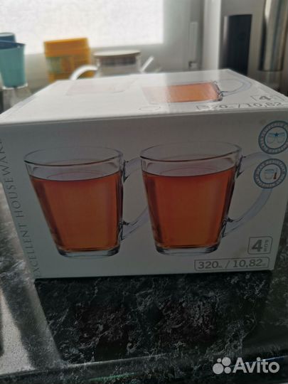 Набор кружек 320мл 4 штукиНовые