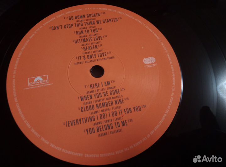 Bryan Adams - Ultimate (Best) 2 LP 2017 Eu