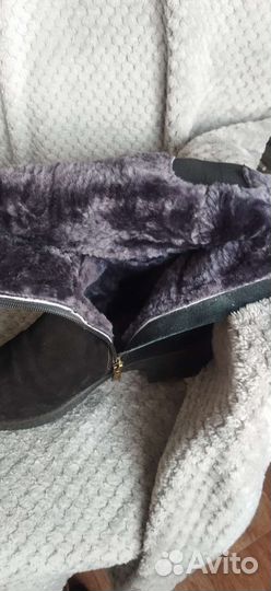 Сапоги натуральный нубук