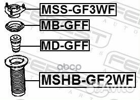 Пыльник переднего амортизатора mshb-GF2WF Febest