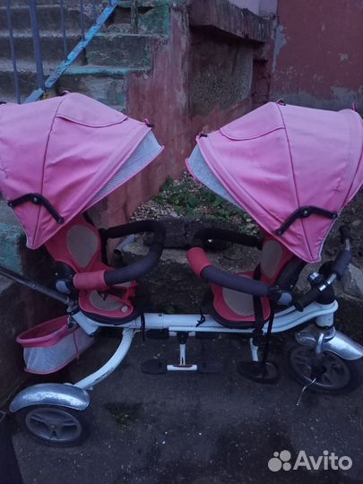 Коляска велосипед для двойни/погодок