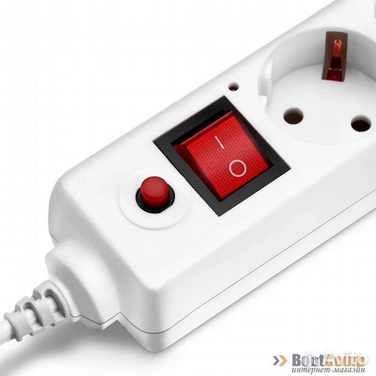 Фильтр сетевой Buro 600SH-16-5-W 5м (6 розеток) белый (коробка)