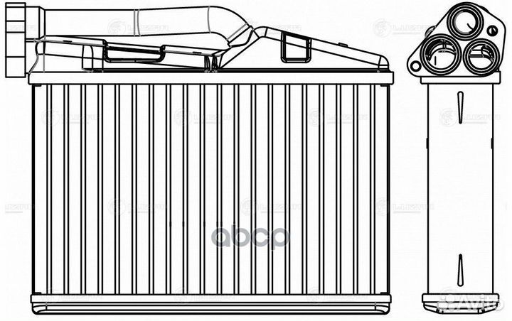 Радиатор отопителя BMW 5 (E39) (95) /X5 (E53)