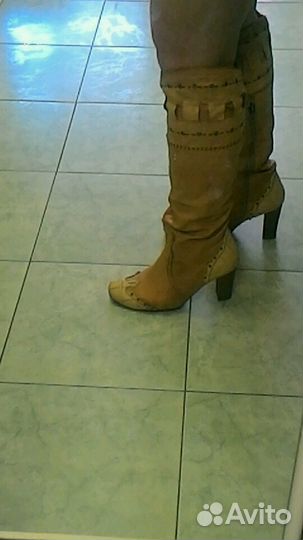 Сапоги нат кожа