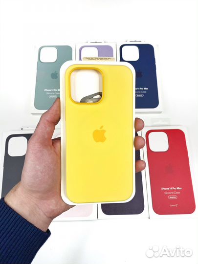 Чехол на iPhone 14 Pro Max (Люкс копия) Желтый