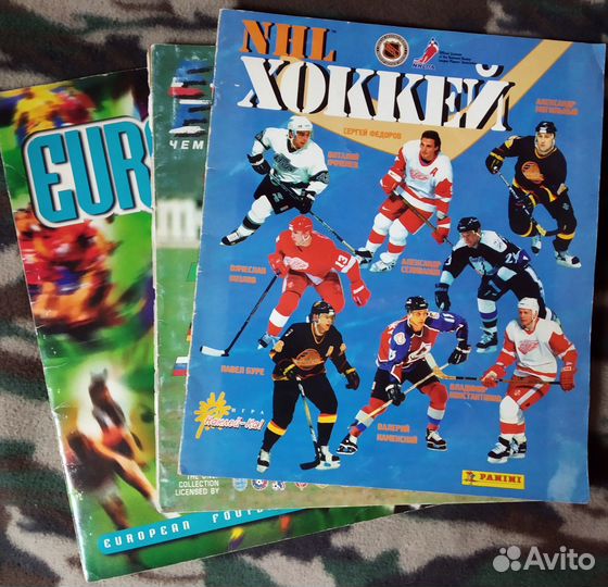 Журнал для наклеек DS, Panini - хоккей, футбол 96