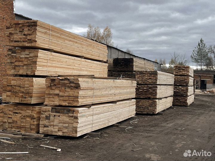 Доска обрезная, сорт 1, т/у, сосна