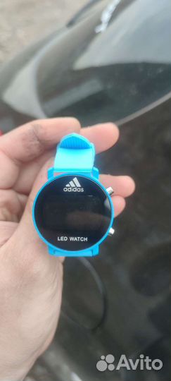 Часы Adidas led blue