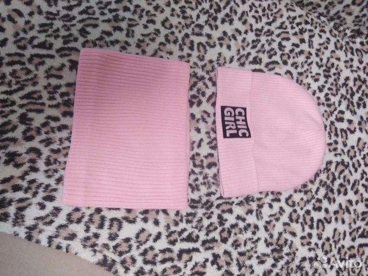 Шапка и снуд для девочки