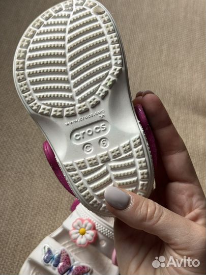 Crocs босоножки детские для девочки c 6