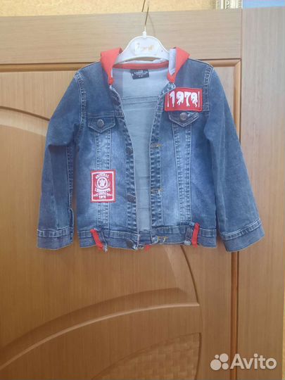 Джинсовая куртка для мальчика 104