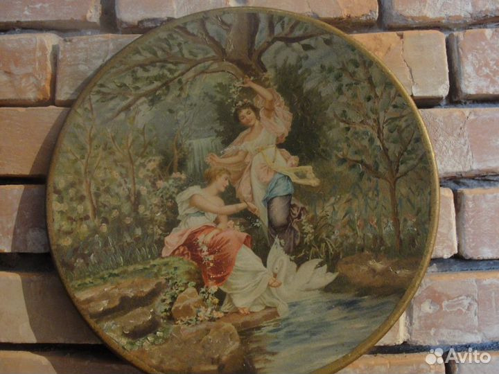 Декоративные настенные тарелки латунь, медь