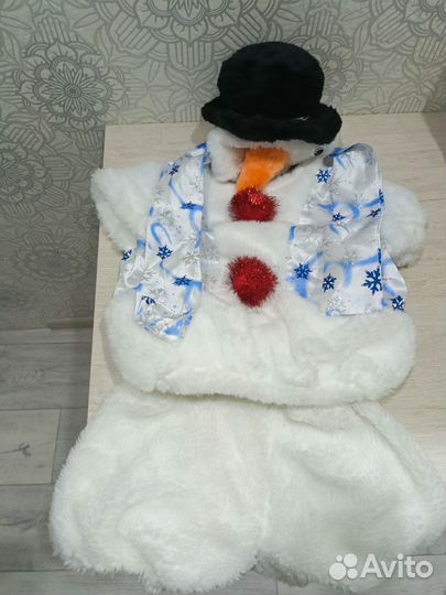 Костюм на мальчика снеговик