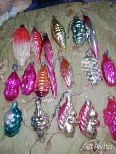 Елочные игрушки времен СССР