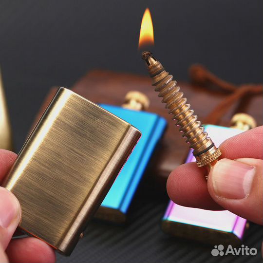 Латунная зажигалка-спичка, Острые Козырьки