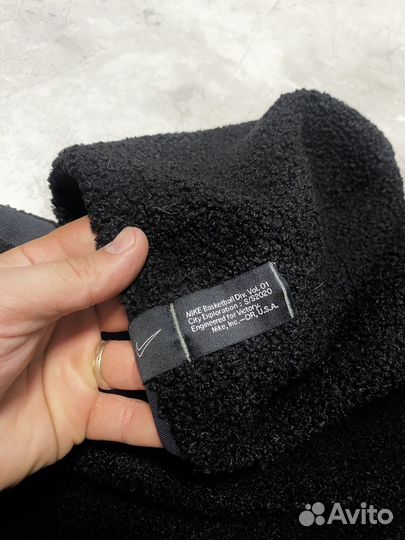 Nike fleece sherpa nylon hoodie