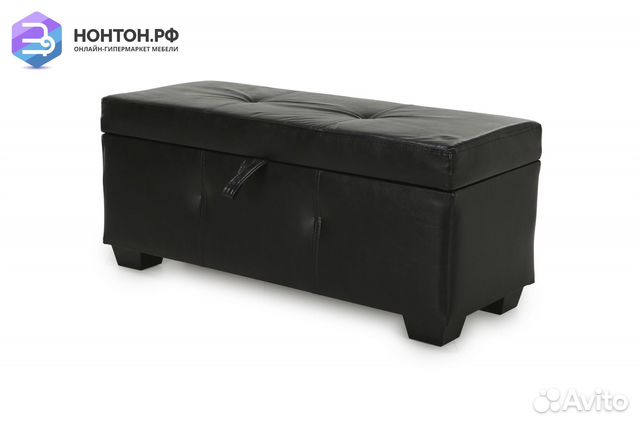 Банкетка Шерри экокожа черная