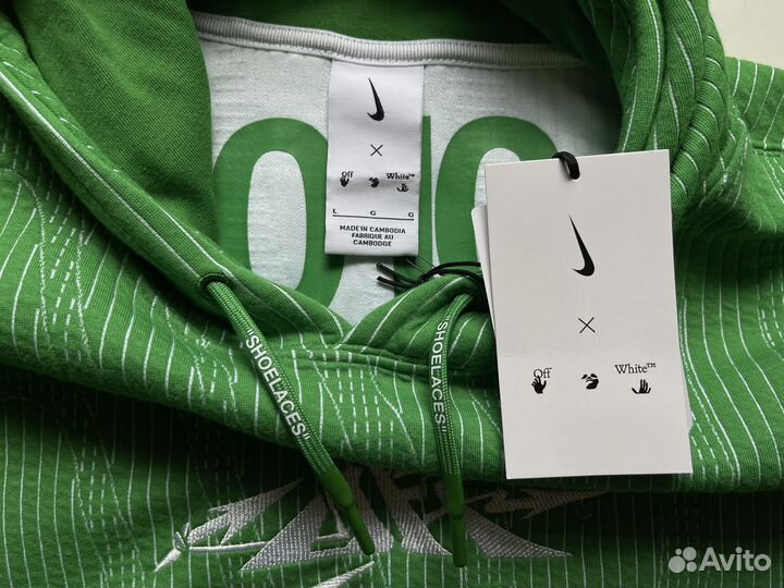 Худи Nike x Off-White green