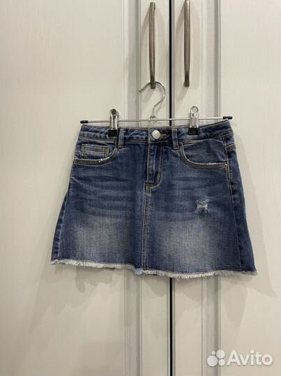 Джинсовые юбочки zara 122 и 134