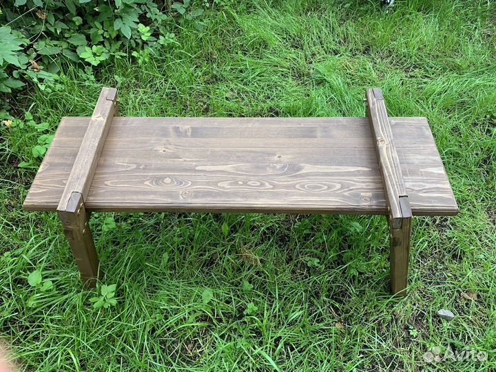 Деревянная мебель 2 стула и стол Викинг