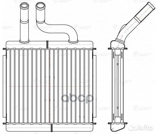 Радиатор отопителя LRh 0553 luzar