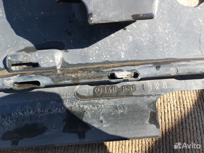 Задний бампер на w140 (рестайл)