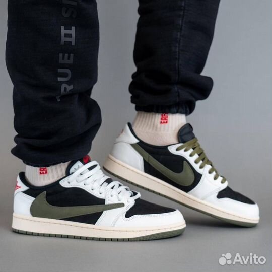 Кроссовки мужские Nike air Jordan 1 Travis Scott