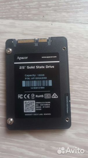 SSD накопитель 120гб