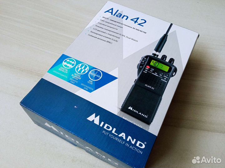 Радиостанция Alan 42 на 27 мгц, новая