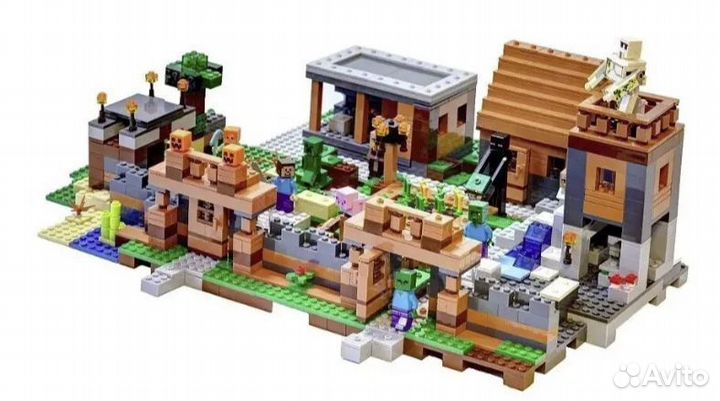 Конструктор Майнкрафт Большая деревня 1600 дет