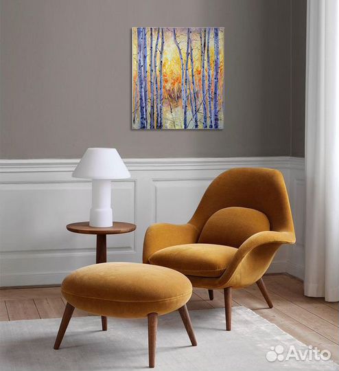 Картина маслом. Березы