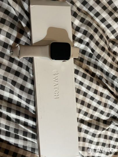 Часы apple watch 8 45 mm starlight