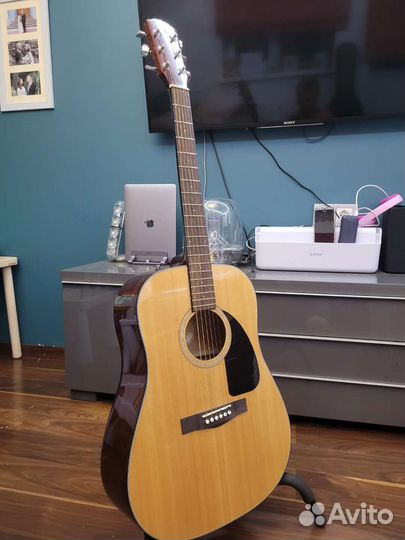 Гитара Fender cd-60 NAT-DS-V2 в отличном состоянии