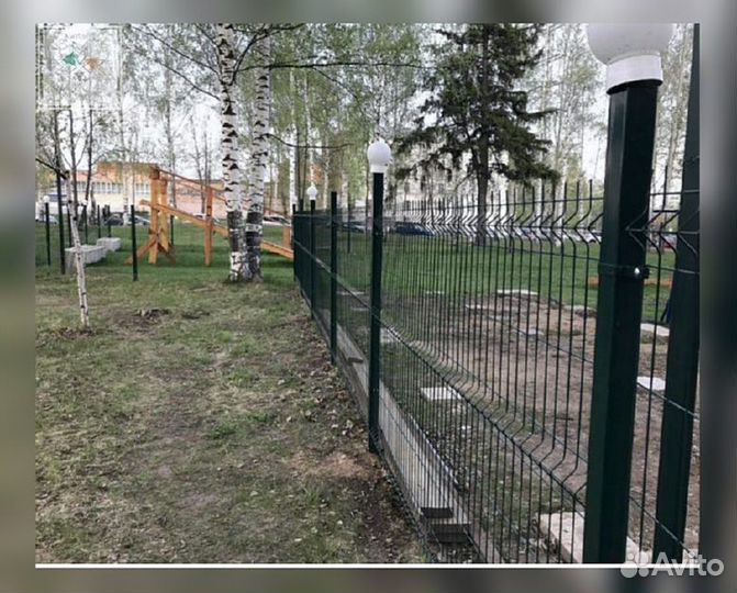 Забор сетка 3д