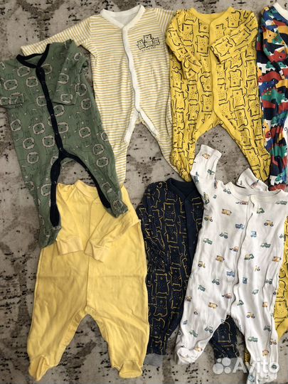 Вещи на мальчика от 62 комбез + 11 слипов