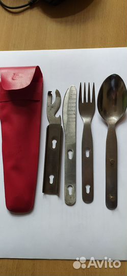 Набор походный ложка вилка нож